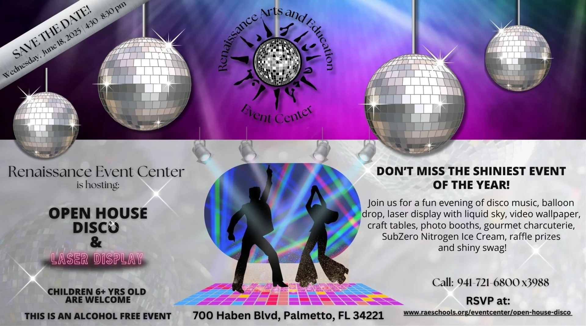 SAVE THE DATE OPEN HOUSE DISCO LASER EVENT JUNE 18, 2025 SAVE THE DATE OPEN HOUSE DISCO LASER EVENT JUNE 18 2025 scaled