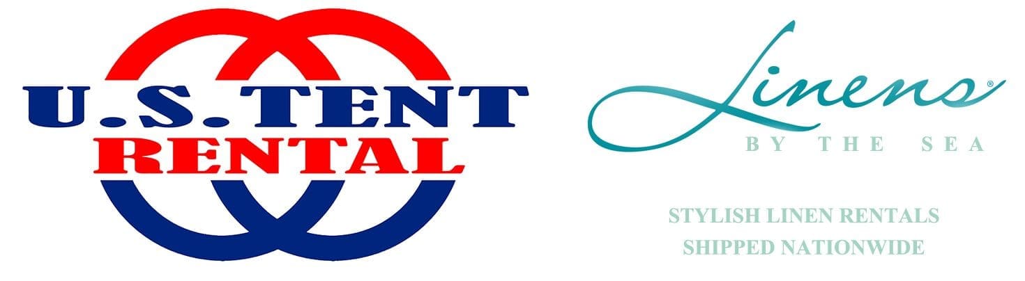 US Tent Rentals and linens both logos